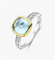 Anneau Ti Sento Milano Femme in Argent Topazio blu 12414TY-54